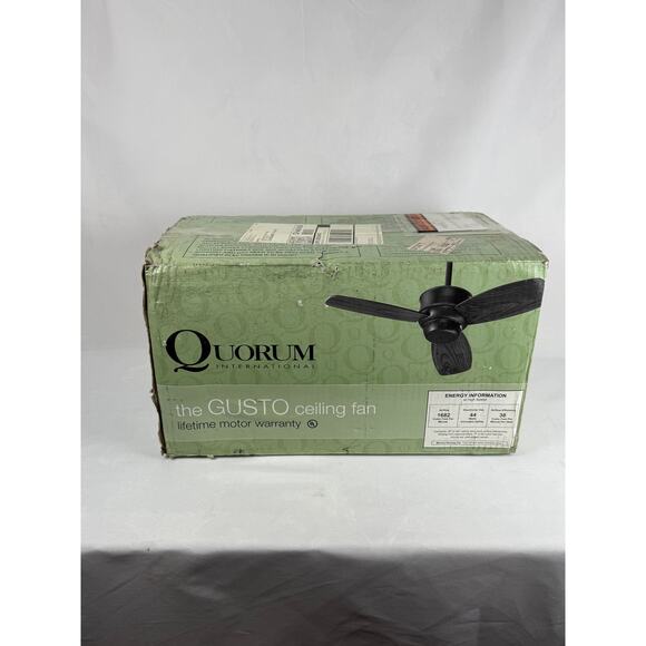 Quorum 32323-65 Gusto Satin Nickel 32 Ceiling Fan - Picture 2 of 6